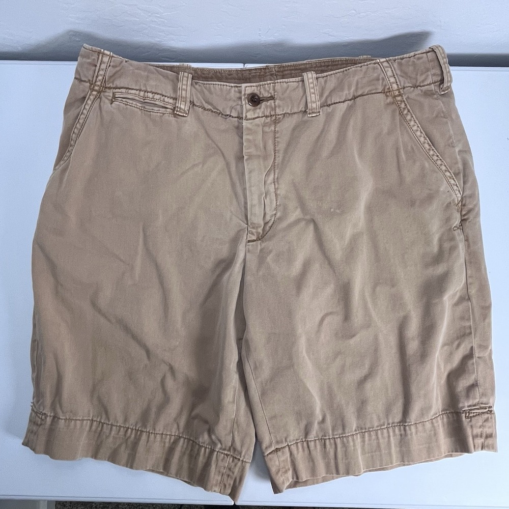 Vintage Polo Ralph Lauren Khaki Chino Shorts Mens Size 38 Classic Fit